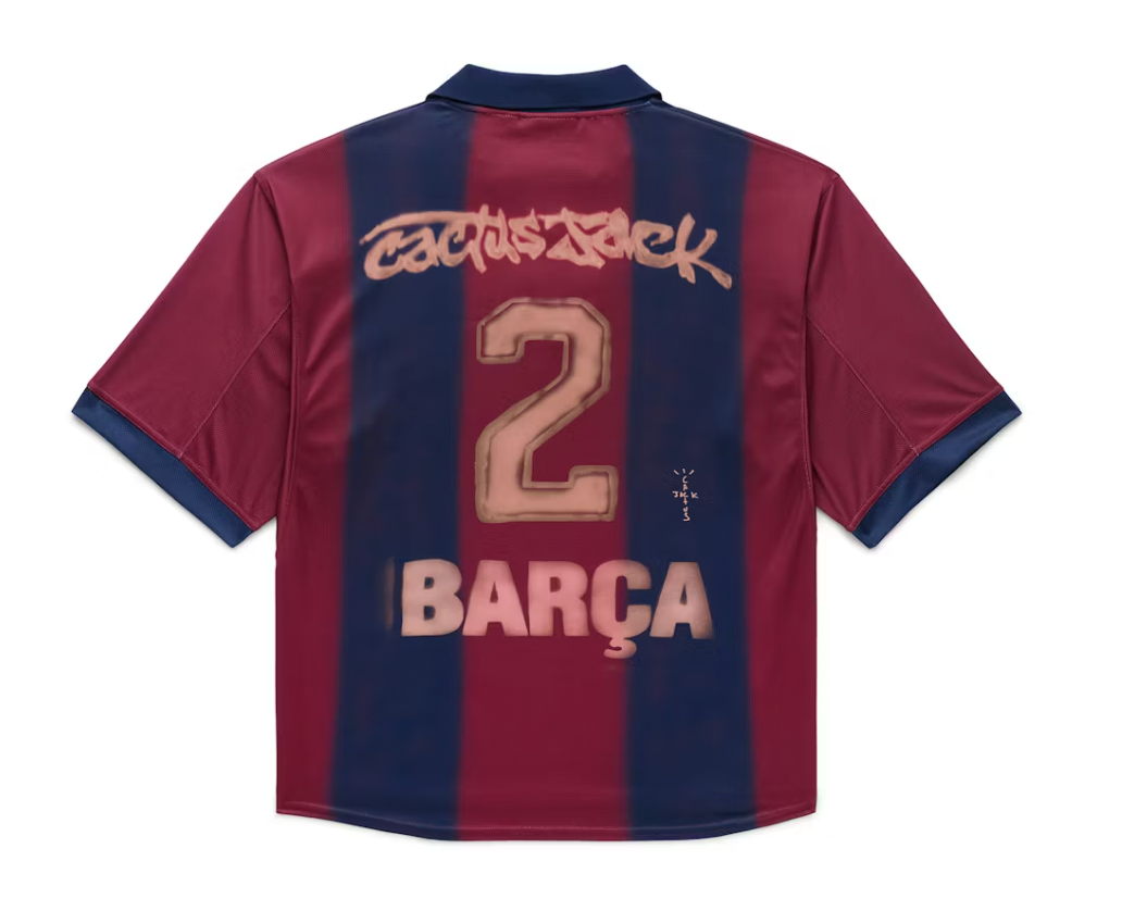 Travis Scott x Nike x FC Barcelona Retro 2000/01 Home Skeleton Jersey