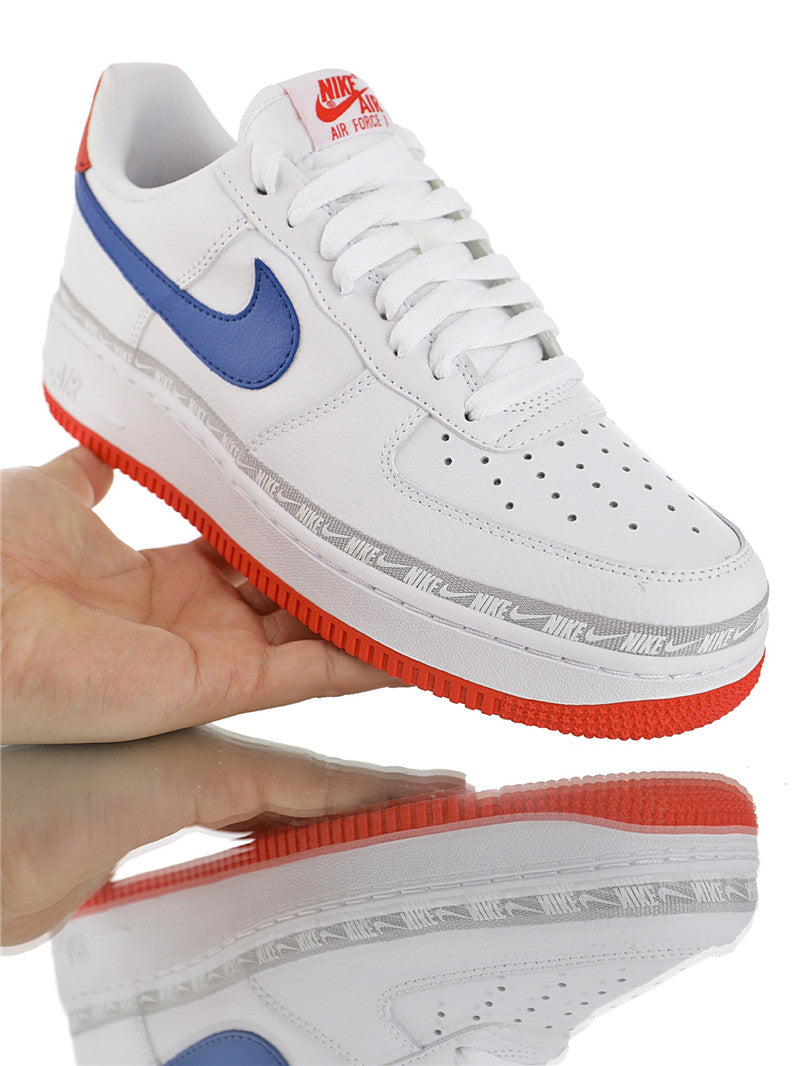 Air Force 1' 07 "Overbranded White Royal Red" - whatever on 