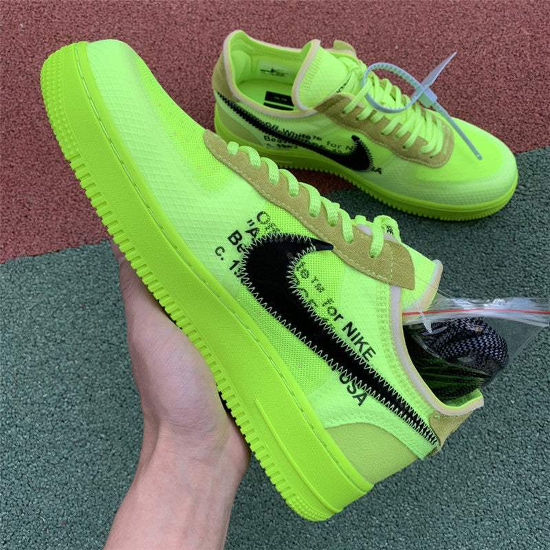 Off-White x Air Force 1 “Fluorescent green” - whatever on 