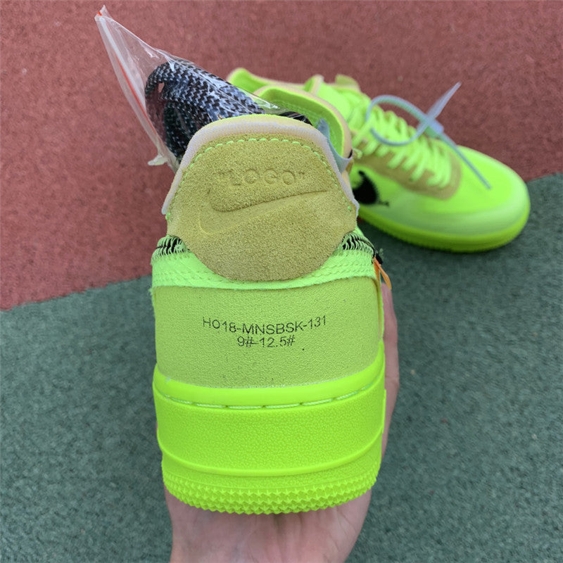 Off-White x Air Force 1 “Fluorescent green” - whatever on 