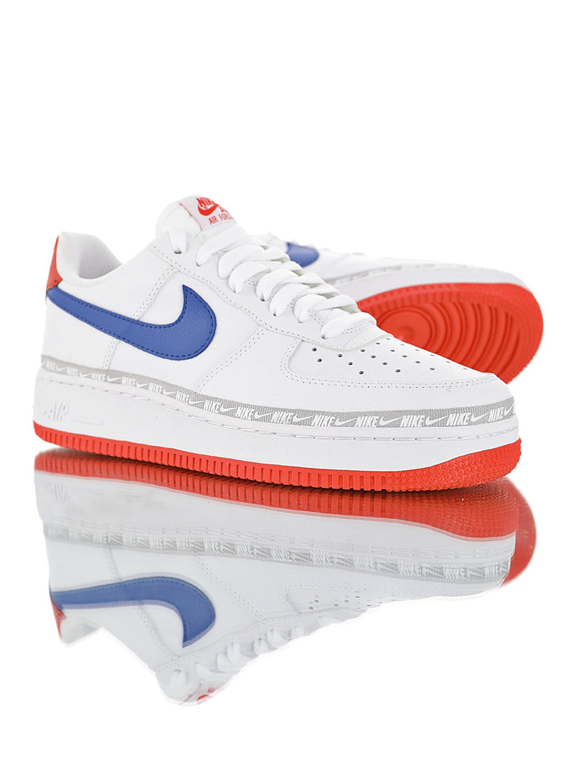 Air Force 1' 07 "Overbranded White Royal Red" - whatever on 