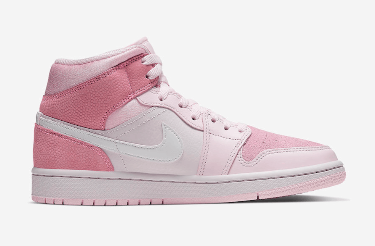 Air Jordan 1 Mid Pink - whatever on 