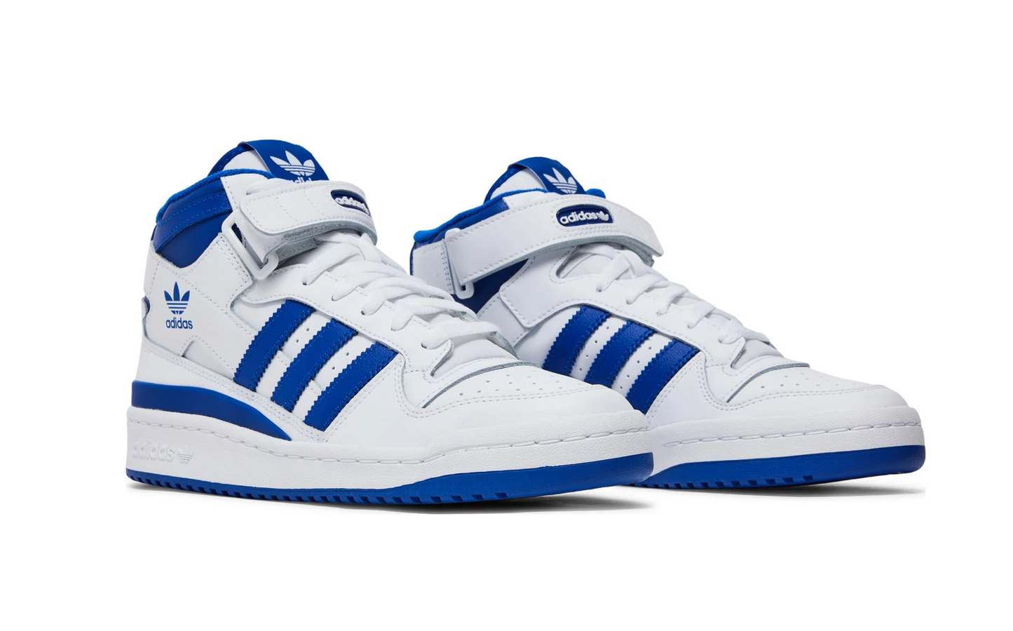 Forum Mid 'White Royal Blue'