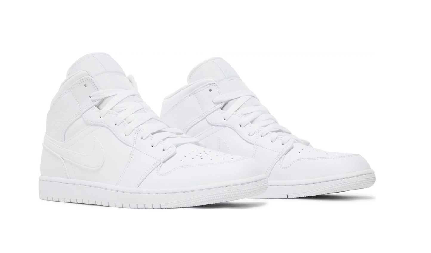 Air Jordan 1 Mid 'Triple White' 2022