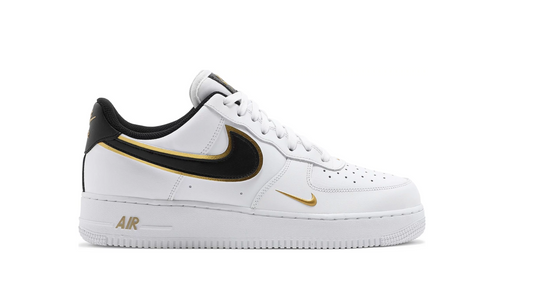 Air Force 1 '07 LV8 'Metallic Swoosh Pack - White Metallic Gold'