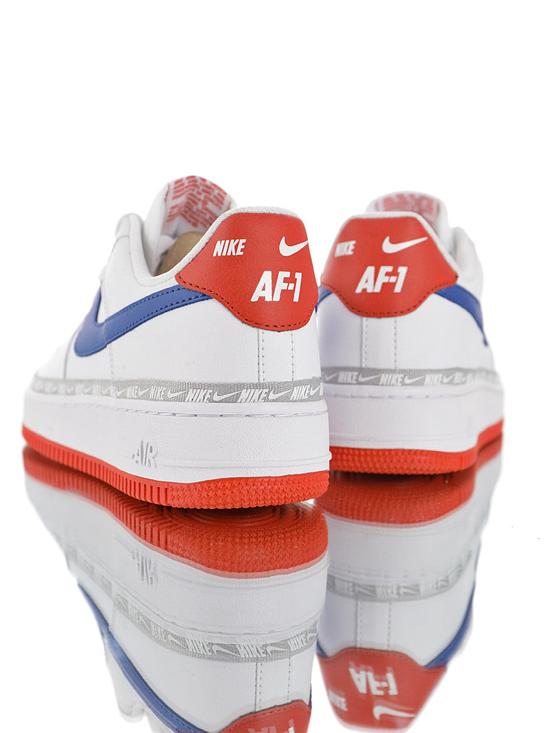 Air Force 1' 07 "Overbranded White Royal Red" - whatever on 